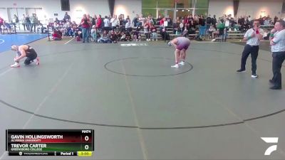 174 lbs Prelim - Trevor Carter, Greensboro College vs Gavin Hollingsworth, Alvernia University