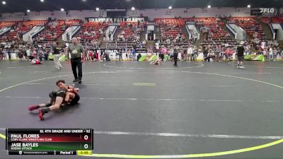 52 lbs Semifinal - Paul Flores, Cory Clark Wrestling Club vs Jase Bayles, Kodiak Attack