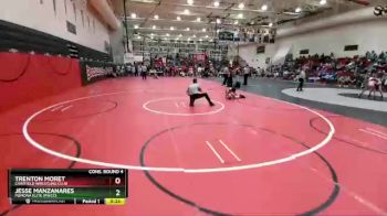 106 Boys Cons. Round 4 - Jesse Manzanares, Pomona Elite (PWCC) vs Trenton Moret, Chatfield Wrestling Club