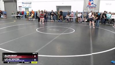 130 lbs Cons. Round 1 - Laylah Wooten, Arctic Warriors Wrestling Club vs Jillian Brady, Interior Grappling Academy