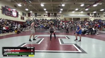 190 lbs Cons. Round 2 - Austin Pace-Wurr, West Liberty vs Jackson Kellogg, NH/TV