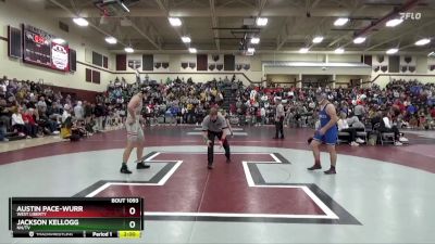 190 lbs Cons. Round 2 - Austin Pace-Wurr, West Liberty vs Jackson Kellogg, NH/TV