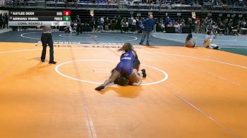 5A 120 lbs Cons. Round 2 - Kaylee Deer, Burleson vs Adriana Vimba, Prosper Richland