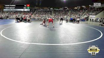 B4A-132 lbs Cons. Round 1 - David Farmer, Ft. Gibson vs Tripp Bishop, McLoud