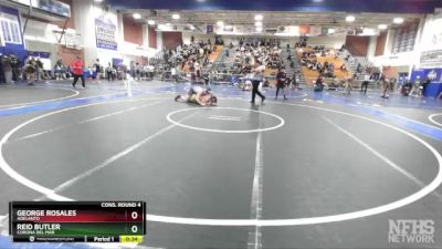 285 lbs Cons. Round 4 - Reid Butler, Corona Del Mar vs George Rosales, Adelanto