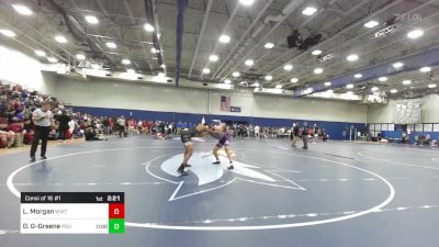 149 lbs Consi Of 16 #1 - Lucio Morgan, Wisconsin-Whitewater vs Damari Goldsmith-Greene, Plymouth