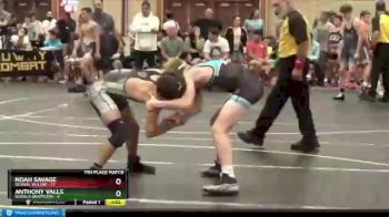 107 lbs Finals (8 Team) - Anthony Valls, Gorilla Grapplers vs NOAH SAVAGE, Revival Yellow