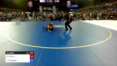 120 lbs Rnd Of 32 - Rocklin Zinkin, CA vs Trusten Lee Douglas, OK