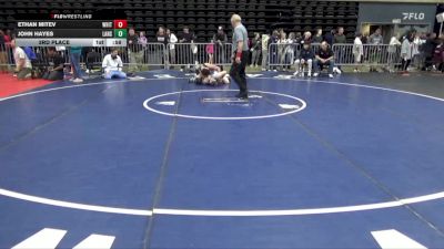 171 lbs 3rd Place - Ethan Mitev, White Plains vs John Hayes, Lansdale