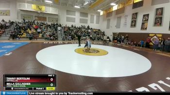 126-132 lbs Round 1 - Bella Gallagher, Lovell Middle School vs Tawny Bertolini, Greybull MS