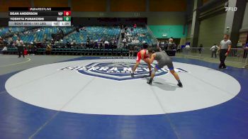 141 lbs 5th Place - Dean Anderson, Valiant Prep vs Yoshiya Funakoshi, Embry-Riddle