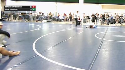 75 lbs Round Of 16 - Teagan VanBebber, CA vs Isaac Benedict, IA