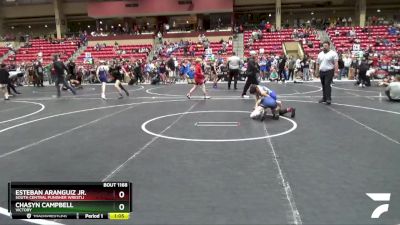 100 lbs Cons. Round 5 - Chasyn Campbell, Victory vs Esteban Aranguiz Jr., South Central Punisher Wrestli