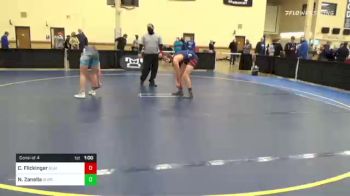 155 lbs Consi Of 4 - Carson Flickinger, Blairsville vs Nico Zanella, Burrell