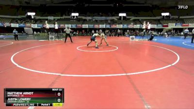 157 lbs Semis & Wb (16 Team) - Justin Lowery, Loudoun County vs Matthew Arndt, Battlefield