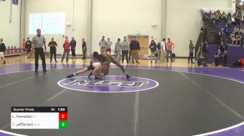 120 lbs Quarterfinal - Luke Kowalski, St Johns vs Tyriel Jefferson, St Marys Ryken