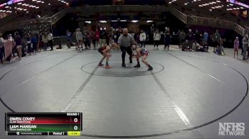 74 lbs Round 1 - Liam Mangan, Team Barracuda vs Owen Covey, Claw Wrestling