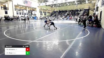 127 lbs Consi Of 8 #1 - Nathan Attisano, Legacy Christian Academy vs Cole Rose, Princeton