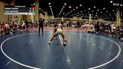120 lbs Placement Matches (32 Team) - Riley Alcantar, Team Shutt Weston vs Jeremy Carver, Indiana Outlaws