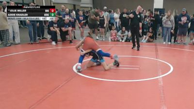 68.4-73.4 lbs 5th Place Match - Jolie Miller, Rebel Wrestling Club vs Addie Knadler, NB Elite Wrestling Club