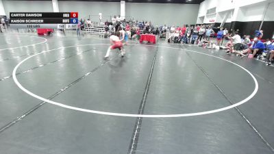 126 lbs Carter Dawson, Team Oregon vs Kaison Schreier, Team Missouri
