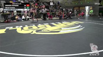 135 lbs Cons. Round 5 - Bridger Stephens, Ebbetts Pass Wrestling vs Micah Ochoa, Clark