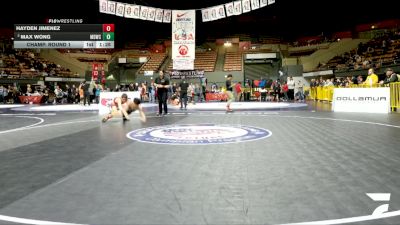Junior Boys - 126 lbs Champ. Round 1 - Hayden Jimenez vs Max Wong, Mad Dawg Wrestling Club