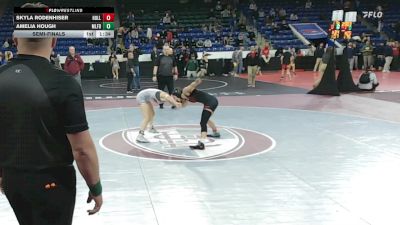 107 lbs Semifinal - Skyla Rodenhiser, Holliston vs Amelia Hough, Milford