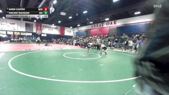 157 lbs Champ. Round 2 - Vincent Marquez, Santa Fe vs Jared Castro, West Covina