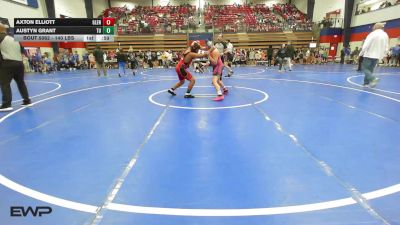 140 lbs Consi Of 4 - Axton Elliott, Glenpool vs Austyn Grant, Tulsa Union