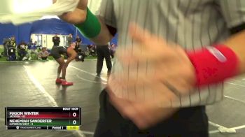 132 lbs Quarterfinal - Nehemiah Sanderfer, Lutheran West vs Mason Winter, Jackson