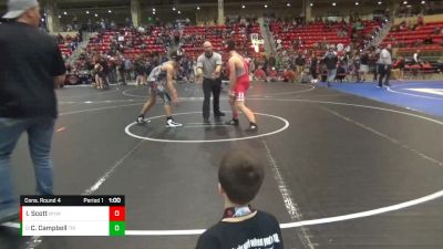 140 lbs Cons. Round 4 - Cort Campbell, Triumph vs Issac Scott, Wellington Youth Wrestling