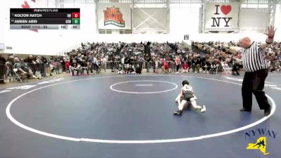53 lbs Semifinal - Kolton Hatch, HF-L Wrestling vs Ameen Abid, Greece Storm Wrestling