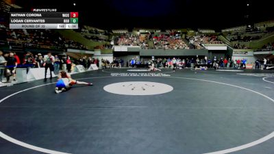 132 lbs Round Of 32 - Nathan Corona, Wasco vs Logan Cervantes, Highland