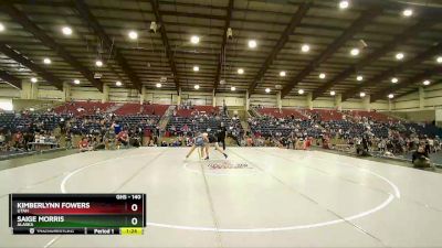 140 lbs Round 1 - Kimberlynn Fowers, Utah vs Saige Morris, Alaska