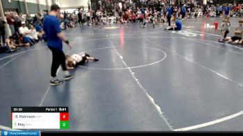 35-39 lbs Quarterfinal - Boston Robinson, Elm Creek Wresting Club vs Trennin May, Chase County Wrestling Club