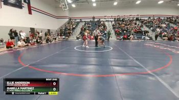 126 lbs Round 3 - Ellie Anderson, Keller Central (Girls) vs Isabella Martinez, El Paso Pebble HIlls (Girls)