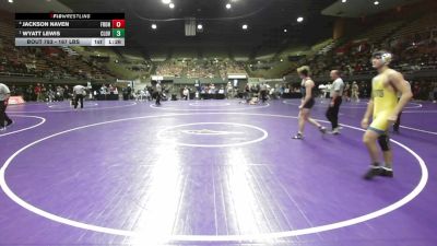 167 lbs Semifinal - Jackson Naven, Frontier vs Wyatt Lewis, Clovis