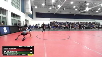 56 lbs Quarterfinal - Caleb Johnson, RBWC (Rancho Bernardo) vs Enzo Yasutomi, Rough House