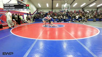 138 lbs Consi Of 8 #2 - Abigail Jones, Bixby JH Girls vs Jordyn Hatter, Bartlesville High School