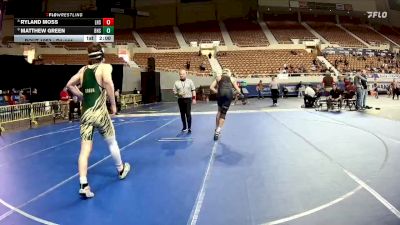 D1-150 lbs Champ. Round 1 - Matthew Green, Basha High School vs Ryland Moss, Liberty High School