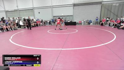 150 lbs Semis & 3rd Wb (16 Team) - Kaden Wallace, Oklahoma Blue vs Logan Lagerman, Kansas Blue