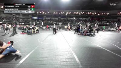 80 lbs Round Of 16 - Jacob Dela Cruz, West Orange vs Mason Hopkins, Power Half Wrestling Academy