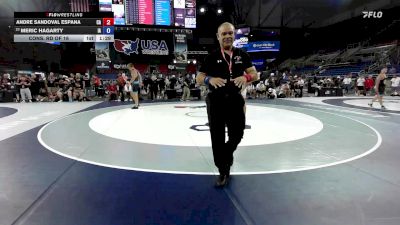 215 lbs Cons. Rd Of 16 - Andre Sandoval Espana, CA vs Meric Hagarty, IA
