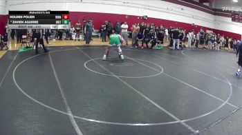 215 lbs Cons. Round 3 - Zavien Aguirre, Holtville vs Holden Polier, Durango