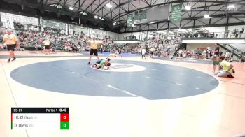 63-67 lbs Quarterfinal - Kade Chilson, VICTORY vs Oakley Davis, Iguana Wrestling Club