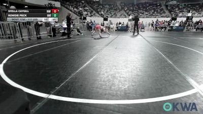 117 lbs Consi Of 4 - Stella Caygill, Raw Wrestling Club vs Rowdie Peck, Hinton Takedown Club