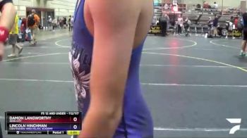112/117 Round 1 - Damon Langworthy, Reed City vs Lincoln Hinchman, Contenders Wresteling Academy
