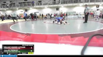 126 lbs 5th Place Match - William Vander Luitgaren, Center Grove Wrestling Club vs Cullen Crowley, Fighting Irish Wrestling Club