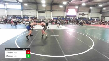 215 lbs Consi Of 4 - Carson Thomas, Redskin Wrestling vs Enrique Rannow, Valley Christian HS